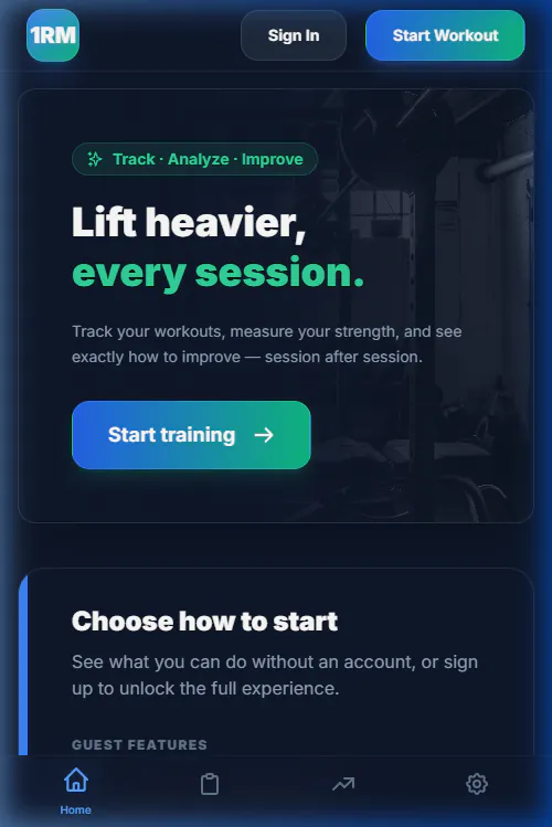 HectisFitness mobile app interface preview